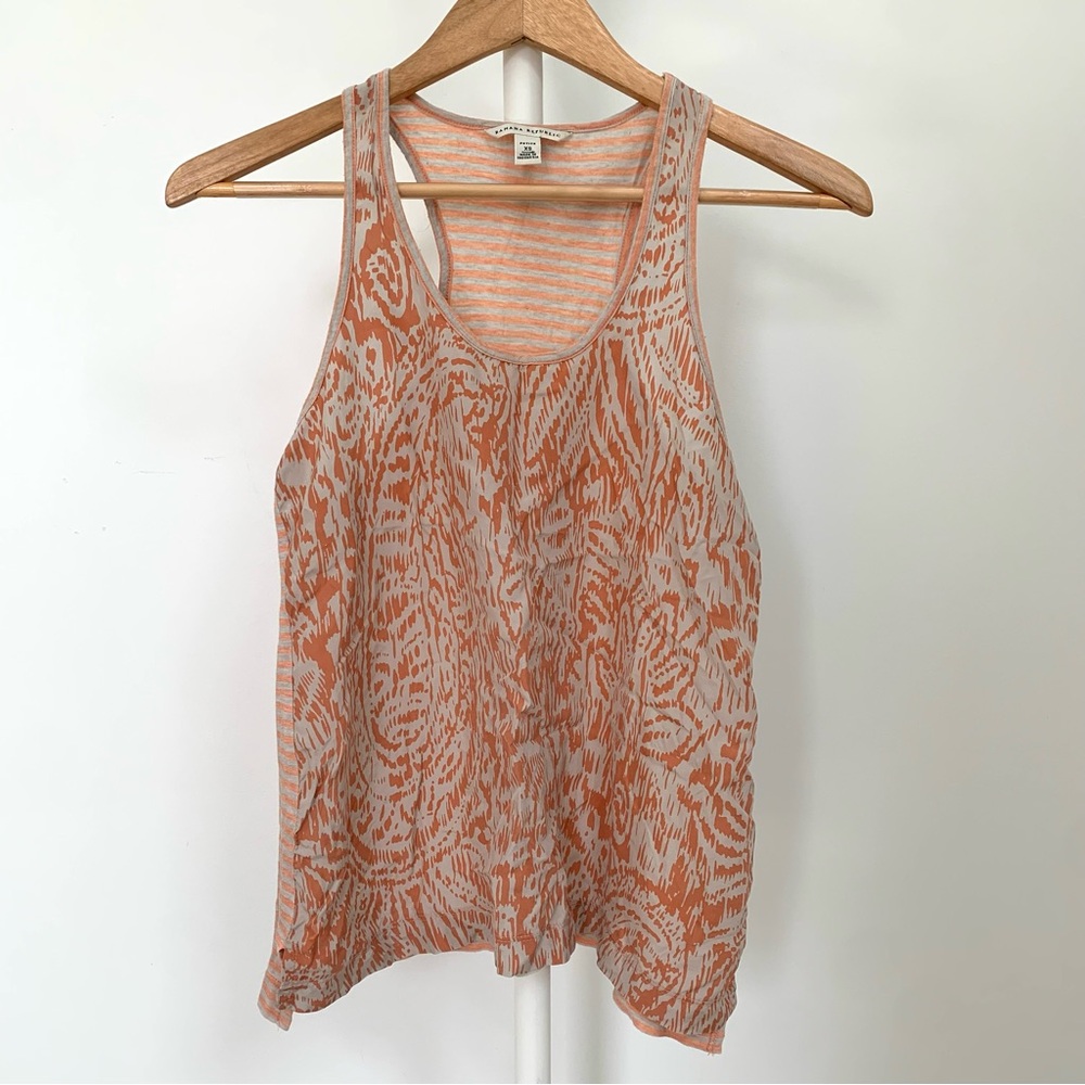Banana Republic Silk/Cotton Racerback XS Tank Blouse